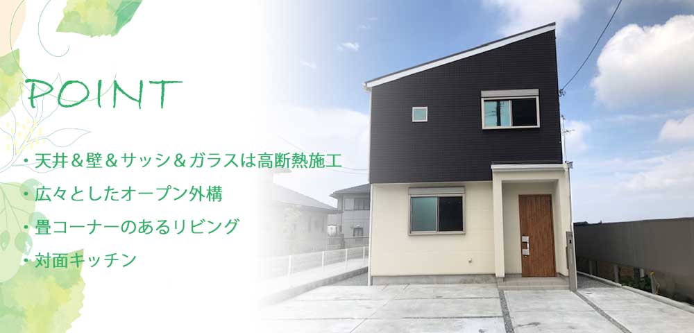 片流れ屋根の木造戸建て 堺市東区